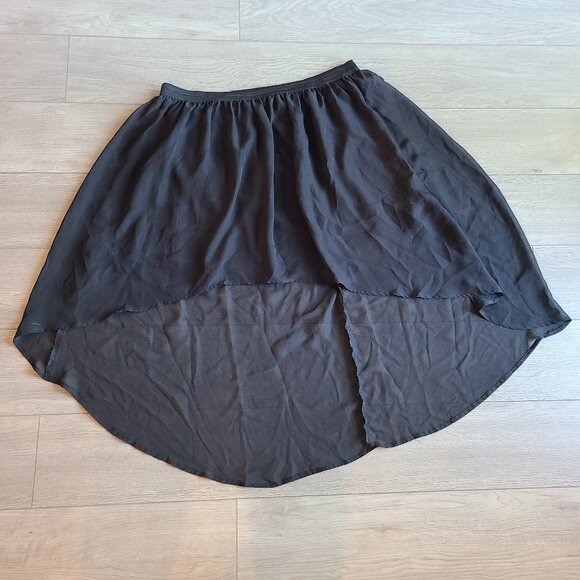 Black High Low Skirt Size XXL - Picture 1 of 3